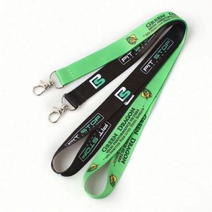 Promotional Polyester Lanyards With Logo Custom Heat Transfer Printing Sublimation Lanyard for Trade Show - Product Image 3