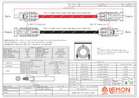 Cableado Solar Personalizado de 12AWG 4mm2 con Aislamiento XLPE y Conectores Solares para Panel Solar de Computadora Industrial