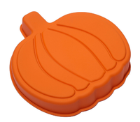 Moule à gâteau en silicone en forme de grande citrouille d'Halloween, moule à pâtisserie unique en forme de Jack-o'-lantern pour gâteau, chocolat, gelée