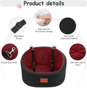 Asiento de coche para mascotas para perros grandes y medianos, lavable, cama para perros, asiento trasero de coche, transportín de viaje, sofá para gatos - Product Image 1