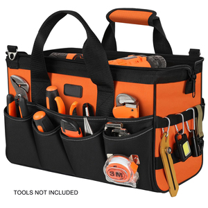 Factory customized Portable Tool <b>Box</b> Organizer <b>Storage</b>, Large Tool Bag, 16-Pocket,Heavy Duty Tactical Toolbag with Big Zipper - Product Image 2