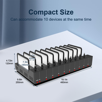 Armoire de charge pour ordinateur portable haute puissance 360W avec station USB 10 ports pour réunions de bureau
