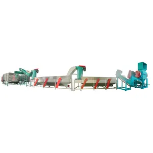 Waste Plastic HDPE PP PE Bag Film hard Flakes Crushing Cleaning Washing Recycling Plant Machine Line Price