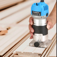 Enrutador recortador de madera manual para carpintería, fresado laminado, grabado, carburo de tungsteno eléctrico, 800W para herramienta de enrutador de madera