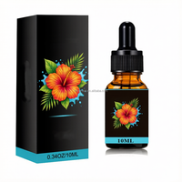 Flacon compte-gouttes en verre personnalisé pour huile liquide avec emballage, 10ml, 15ml, 30ml, 60ml, 90ml, autres accessoires pour fumeurs