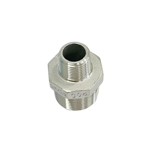 Wakamastu 304 Roestvrijstalen Hex Tepelverlooppijpfitting 1/2 <span class=keywords><strong>Inch</strong></span> Mannelijke Pijp X 3/<span class=keywords><strong>8</strong></span> <span class=keywords><strong>Inch</strong></span> Mannelijke Pijp Npt Draad Regelstroom - Product Image 1
