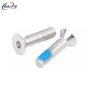 Nylon Patch Screw M6 Hex Socket <strong>Countersunk</strong> Screws Stainless Steel Flat Head Screw - Product Image 3
