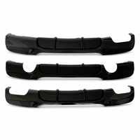 Diffuseur de pare-chocs arrière style MP, lèvre de pare-chocs noir brillant aspect fibre de carbone, séparateur arrière pour BMW Série 3 E90 E92 E93 2005-2013