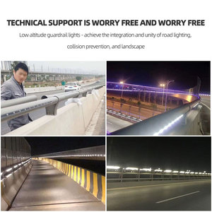 Lámpara de Barandilla de Puente de Vidrio y Aleación de Aluminio IP66 DC24V 108mm, Solución de Iluminación LED para Carreteras - Product Image 5