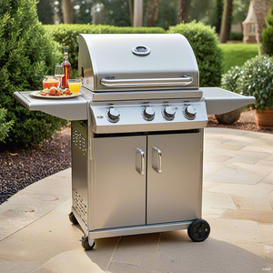 4-Burner BBQ With Side Burner 49200 BTU Output Cooking Grids Outdoor FF-ST-4B-03 Gas Bbq Grill - Product Image 4