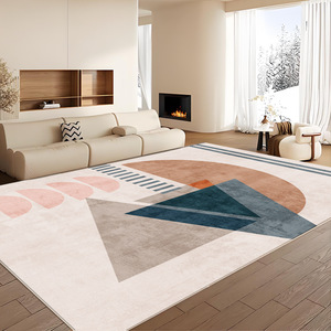 พรมปูพื้นรูปทรงสี่เหลี่ยมผืนผ้าลายโมเดิร์น  วัสดุเลียนแบบขนแคชเมียร์ กันลื่น ทำความสะอาดง่าย เหมาะสำหรับห้องนั่งเล่น ห้องนอน ตกแต่งบ้าน  คอลเลคชั่นฤดูใบไม้ร่วง 2025 - Product Image 2