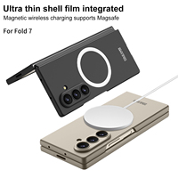 Estuche de carga inalámbrica con anillo magnético GKK para Z Fold 7/6/5 PC, funda trasera plegable delgada con logotipo personalizado disponible