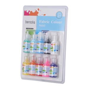 Pintura Acrílica Orgánica Berocks de 12 Colores y 30 ml para Tela y Ropa - OEM - Product Image 2