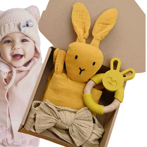 Panier cadeaux unique pour bébé, couverture d'emmaillotage pour bébé, révélation du sexe, panier cadeau pour nouveau-né garçon - Product Image 2