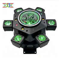 Projecteur de scène à tête mobile stroboscopique Vajra Kaleidoscope à six bras, activé par la voix, 150W, LED RGBW blanc chaud, DMX512