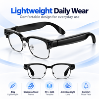 Nouvelles Lunettes Intelligentes E09B 2026 avec Caméra 8MP, IA, WiFi, Bluetooth, Prise en Charge de la Traduction IA et de l'Assistant Vocal pour Voyages d'Affaires (Vente en Gros)