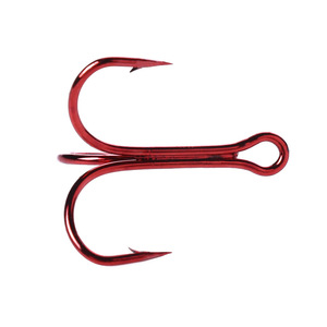 เบ็ดตกปลาทะเล Hessen Stinger Treble Hook แข็งแรงพิเศษ ผลิตจากเหล็กกล้าคาร์บอนสูง สำหรับตกปลาทะเลน้ำเค็ม เบ็ดสามทางสีแดง สำหรับปลาใหญ่ เช่น ปลาทูน่า ตกปลาแม่น้ำ - Product Image 2