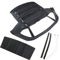 Nueva parte superior suave convertible negra con ventana de plástico transparente para R107 1973-1989 380SL 450SL 560SL MBZ1076845 MBZ17054651