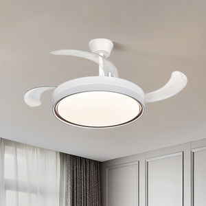 Ventilador de Techo Invisible Retráctil de 42 Pulgadas con Luz y Control Remoto, Novedad - Product Image 2