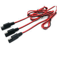 Kabel Ekstensi Baterai 12V 1m 12AWG SAE 2 Pin Connector Plug Otomotif Solar