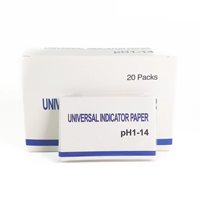 Bandelettes de test de pH universelles Indicateur d'expérience acide-base 80 bandelettes Papier Version anglaise Test de qualité de l'eau pour les ressources pédagogiques