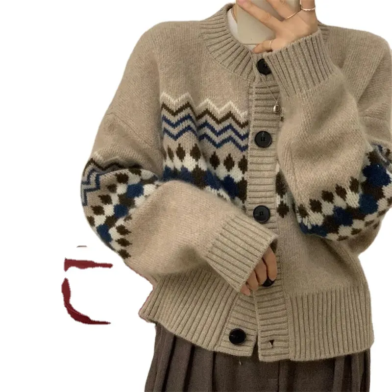 2022s Hot selling girls cardigan sweaters cotton cashmere warmly cardigan sweater for woman