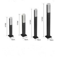 Lampes de jardin LED extérieures étanches IP65 en aluminium, éclairage décoratif de chemin avec détecteur de mouvement et fonction crépuscule à l'aube