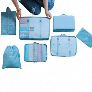 Muestra gratuita de bolsas de moda de alta calidad, juego de equipaje de 7 piezas, bolsas de viaje plegables, organizador de equipaje para viaje - Product Image 2