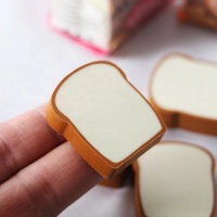 Miniature de pain grillé en métal pour maison de poupée 1:12, simulation de dessert, nourriture japonaise, jouet éducatif DIY, jouets pour maison de poupée