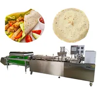 ขายร้อนอัตโนมัติ Chapati ขนมปังแบนแพนเค้กโรตี Tortilla Making Machine