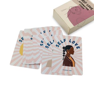 <span class=keywords><strong>Messaggi</strong></span> di auto-amore personalizzati che ispirano le carte di affermazione positiva con illustrazioni alla moda confezione unica di carta fatta a mano - Product Image 3