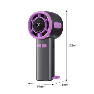 100-speed High-speed Digital Display <b>Ice</b> Cooling Semiconductor <b>Fan</b> USB Portable Handheld Small <b>Fan</b> - Product Image 6