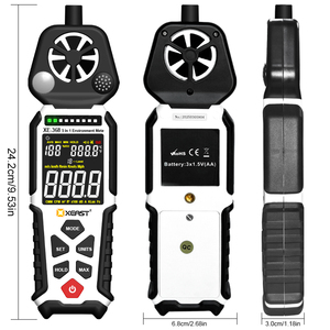 XEAST XE-368 Tragbares Digitales Multifunktionales Umweltmessgerät Anemometer IEC61672-1 Klasse <span class=keywords><strong>2</strong></span> Schallpegelmessgerät <span class=keywords><strong>2</strong></span>,0dB Genauigkeit Auto - Product Image 3