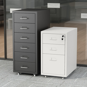 Modern Design <strong>Office</strong> Desk <strong>Drawer</strong> Storage Cabinet Movable Iron Low Multi-Layer <strong>Locker</strong> Slit File Cabinet Helmer - Product Image 1