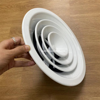 Diffuseur de plafond rond de ventilation de couleur blanche de Hvac avec le noyau réglable