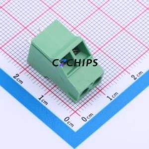 JL504-50802G01 Screw Terminal Block Through hole Component (THT),P=5.08mm Connector 1x2P 5.08mm Green Through Hole - Product Image 1