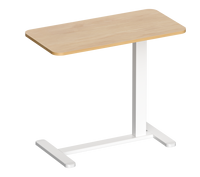 Bureau mobile réglable en hauteur avec chariot à roulettes verrouillables pour poste de travail à domicile