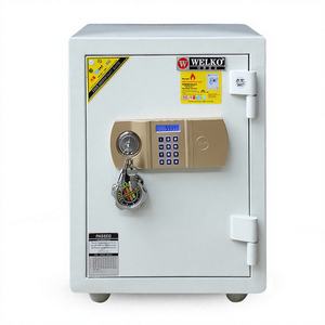 Caja Fuerte para el Hogar WELKO con Cerradura de Huella Dactilar y Llave, Resistente al Fuego 1000-1200C y con Funciones Antirrobo - Product Image 1