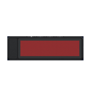 Radio réseau sans fil mini-rectangulaire personnalisée avec badge lumineux, couleur unie, fixation magnétique et batterie au lithium - Product Image 4