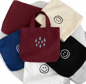 Sac fourre-tout mini en toile naturelle en promotion - Personnalisable avec ruban tissé et livraison rapide - Product Image 2