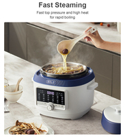 Cuisinière à pression électrique multifonctionnelle, capacité de 5 L, contrôle numérique avec conception de cuisson automatique pour un usage domestique et hôtelier
