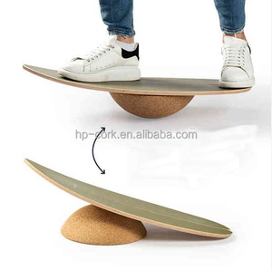 NOUVEAU ARRIVÉ Balle d'équilibre en liège avec planche à roulettes pour le fitness et l'exercice physique - Product Image 2