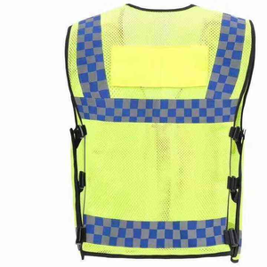 Gilet de sécurité en polyester léger réfléchissant de classe 1 ANSI haute visibilité pour travaux routiers avec logo personnalisé - Product Image 2