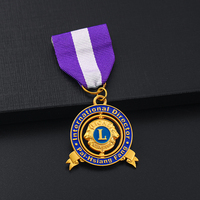 Medallón rotativo de oro internacional, metal, esmalte suave personalizado
