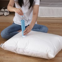 Couette en plastique nylon à double fermeture éclair sac de rangement réutilisable couette couette sacs de rangement sous vide couette réutilisable sac organisateur de vêtements