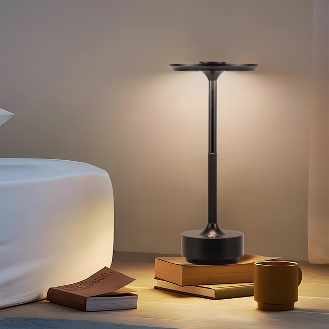 New Modern LED Table Lamp Decor Lamp Aluminum Night Light Dimmable Wireless Portable Rechargeable Touch Desk Lamp
