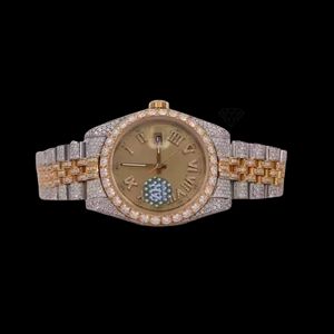 Indian Exporter Moissanite Diamond Quartz Watch Men Luminous Waterproof Sport Business <b>Wristwatch</b> Available For Sale - Product Image 5