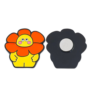 Aimants de réfrigérateur promotionnels 2D/3D en alliage de zinc personnalisés, mini-pins en émail souple et dur à l'effigie de dessins animés - Product Image 5