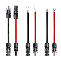 Câble d'extension solaire XLPE 4 mm IP68 0,6/1 KV CC pour centrale électrique avec connecteur solaire PV