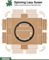 Puzzle en bois personnalisé en usine, 1500 pièces, table de puzzle portable avec 6 tiroirs pour adultes et enfants
